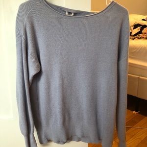 Grey/Blue Long Sleeved Garage Sweater